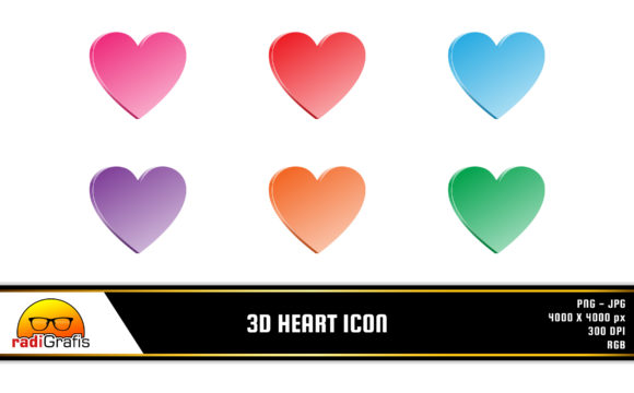 3D Heart Icon