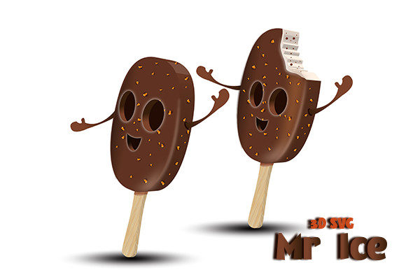 3D Realistic Mr. Ice SVG: Elevating Your Creative Projects with High-Quality Vector Art