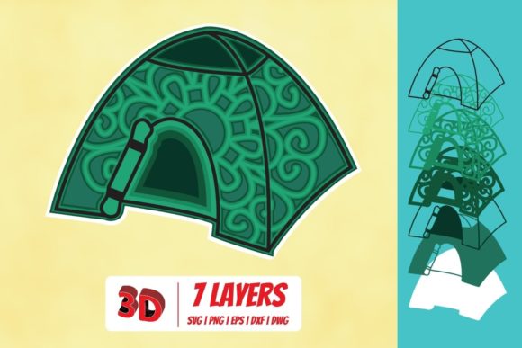 3D Tent SVG