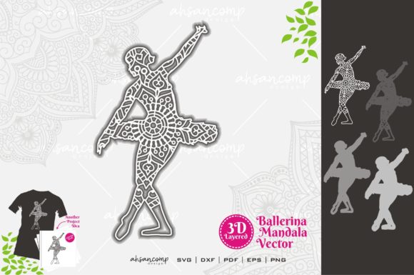 Ballerina Mandala SVG 3D Layered 2: Strategic Design Integration for Professional Projects