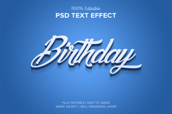 Birthday 3D Text Style Effect: A Practical Evaluation for Designers
