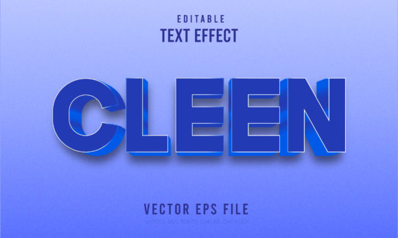 Editable Clean 3d Font Effect
