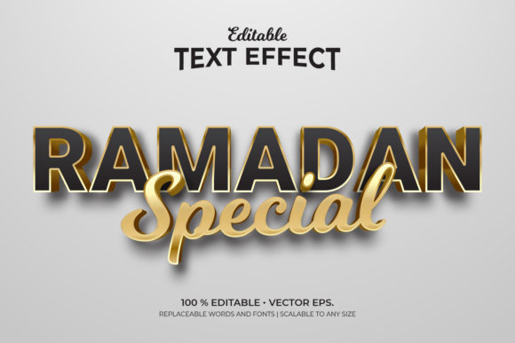 Elevate Your Holiday Designs with Ramadan Special 3D Editable Text Effects