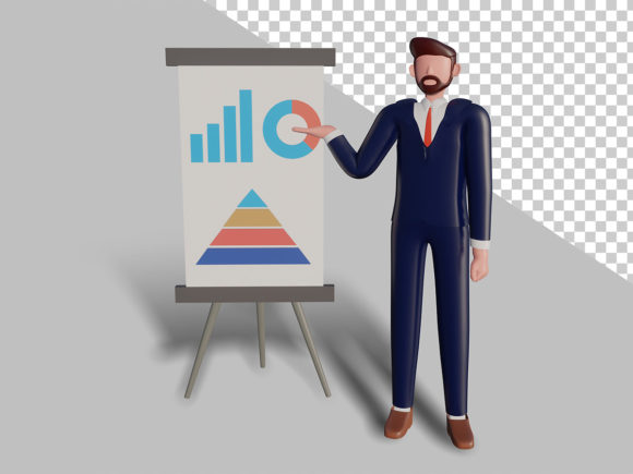 Elevate Your Visual Storytelling with a 3d Male Character Doing Presentation