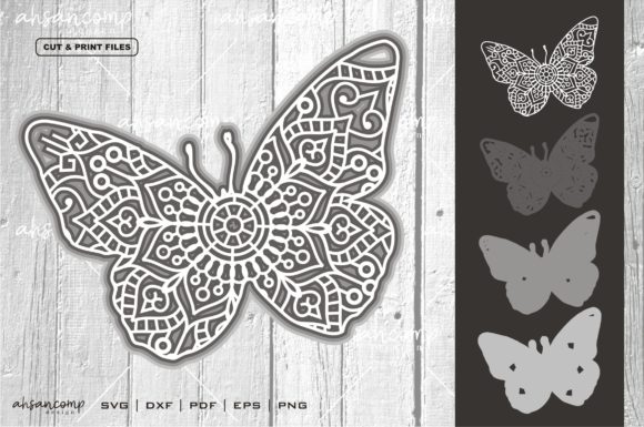 Evaluating the Butterflies Mandala SVG 3D Layered 2 for Multi-Medium Crafting Projects