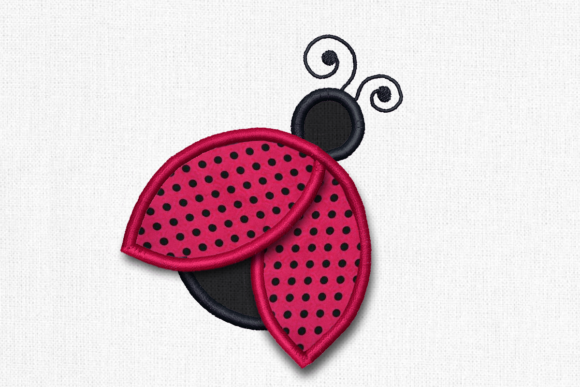 Ladybug with 3D Wings: Integrating Adorable Embroidery into Custom Fabric Projects