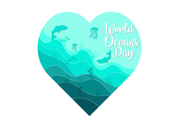 Love 3d Oceans Paper Cut of Sea Waves
