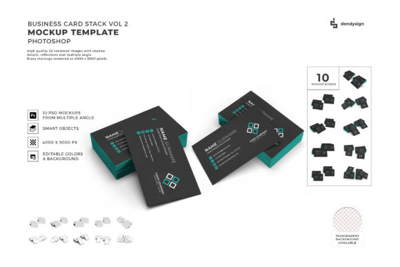 Mastering Professional Presentation with the Business Card Stack 3D Mockup Bundle