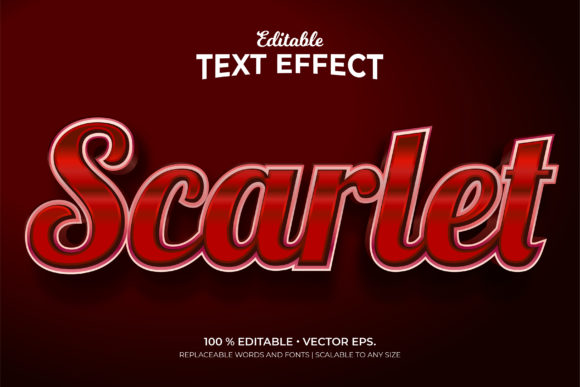 Mastering Visual Impact with Scarlet 3d Style Editable Text Effects